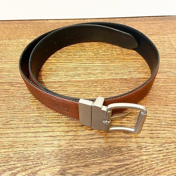 Levis | Mens Brown Leather Belt Size 34/85 - Picture 1 of 7